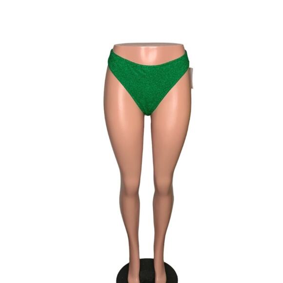Good American NWT Bikini Bottom Summer Green Size 5 - Picture 2 of 16